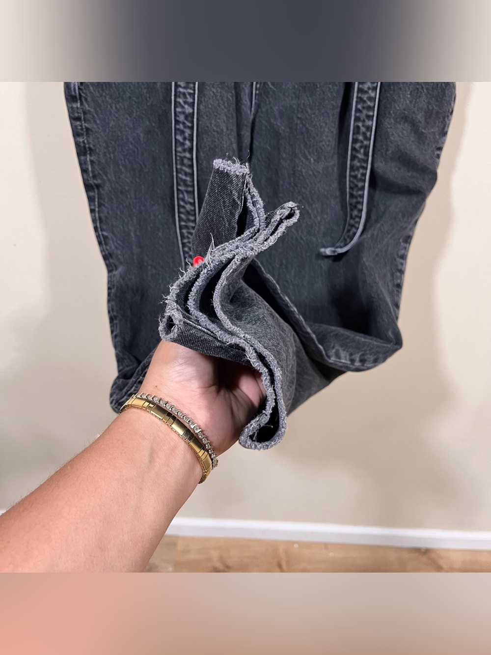 Abercrombie & Fitch high-rise paperbag waist jeans Mom jeans size 8 Regular EUC - Picture 5 of 11